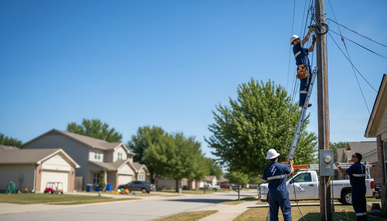 Residential electrician providing installation services in Limington, ME